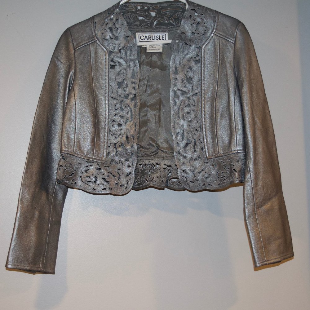 Carlisle Metallic Leather Jacket